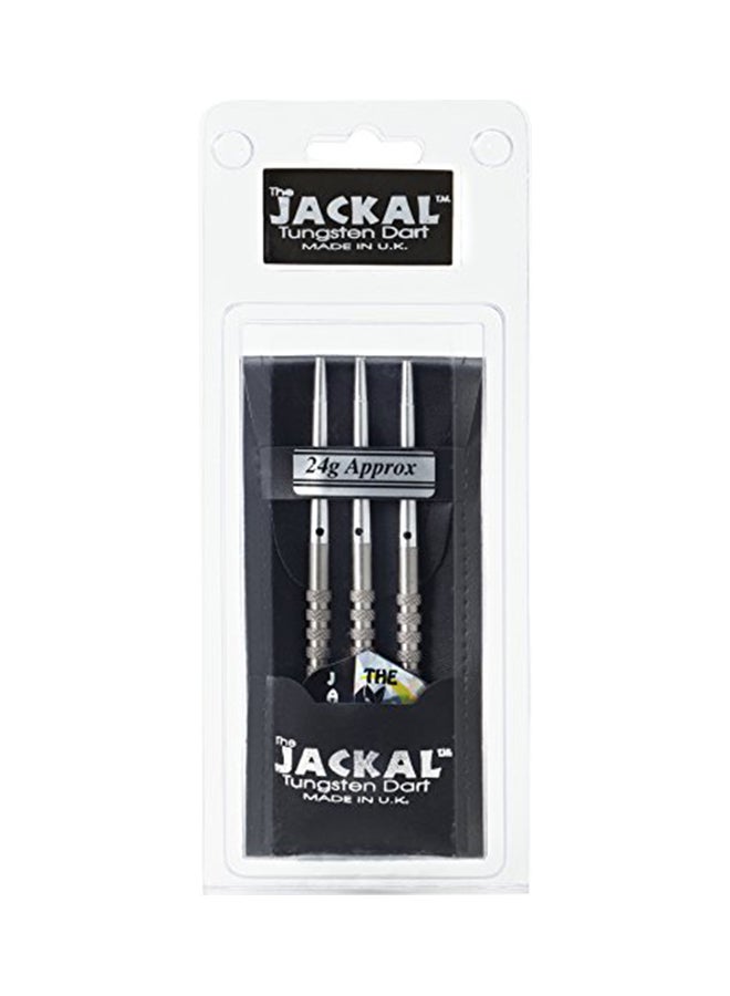 3-Piece Jackal Tungsten Steel Tip Darts Set 24grams