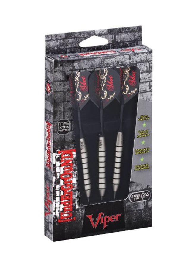 3-Piece Underground Soft Tip Fatal Shot Dart Set 24grams