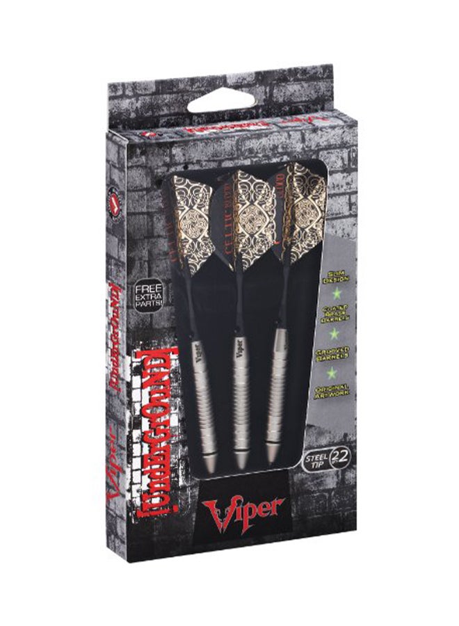 Set Of 3 Celtic Blood Steel Tip Darts