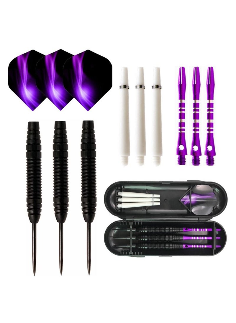 3Pcs/Set Professional Aluminium Alloy Plastic Darts Shaft Tip Flights 23g with Box 14.5*4.8*2cm