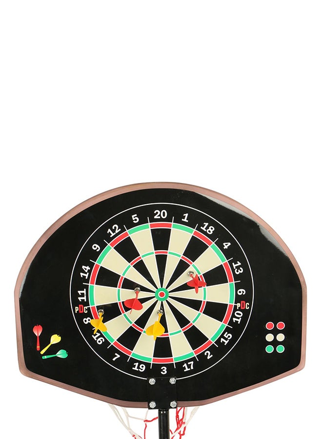 2-In-1 Magnetic Dart Board And Basketball Backboard
