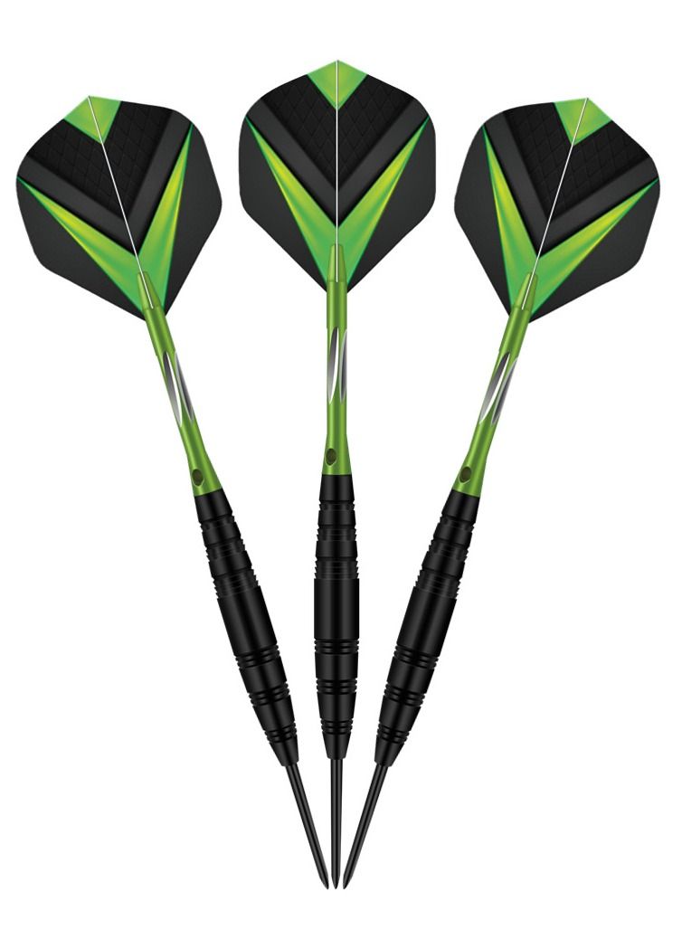 3Pcs/Set Professional Aluminium Alloy Plastic Darts Shaft Tip Flights 23g with Box 14.5*4.8*2cm