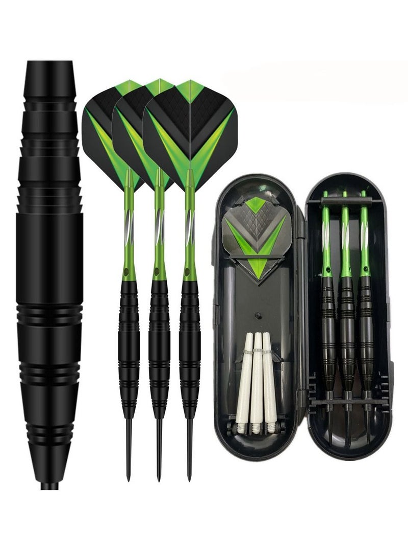 3Pcs/Set Professional Aluminium Alloy Plastic Darts Shaft Tip Flights 23g with Box 14.5*4.8*2cm