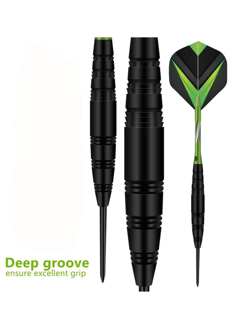 3Pcs/Set Professional Aluminium Alloy Plastic Darts Shaft Tip Flights 23g with Box 14.5*4.8*2cm