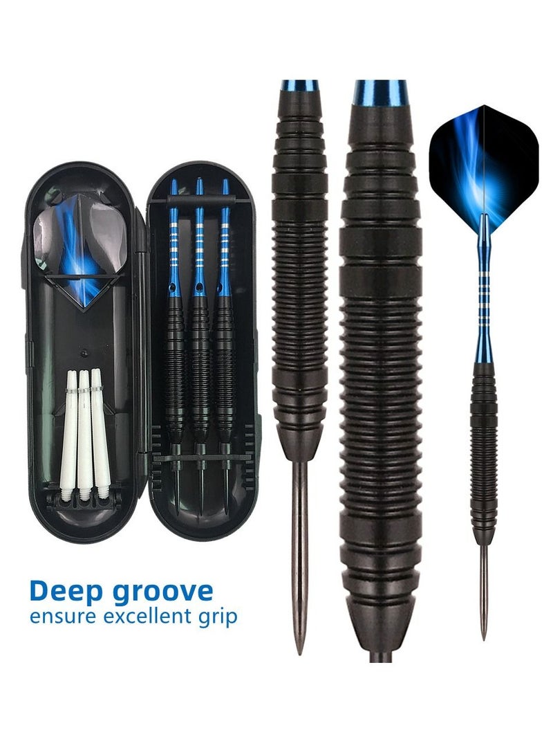 3Pcs/Set Professional Aluminium Alloy Plastic Darts Shaft Tip Flights 23g with Box 14.5*4.8*2cm