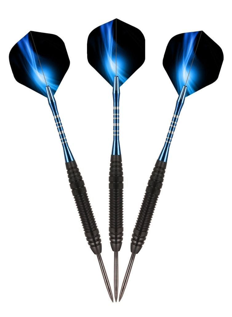 3Pcs/Set Professional Aluminium Alloy Plastic Darts Shaft Tip Flights 23g with Box 14.5*4.8*2cm