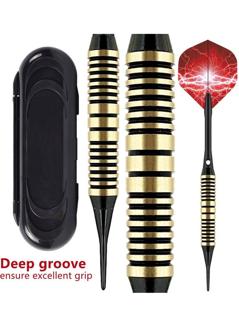 3Pcs/Set Professional Aluminium Alloy Plastic Darts Shaft Tip Flights 20g with Box 14.5*4.8*2cm