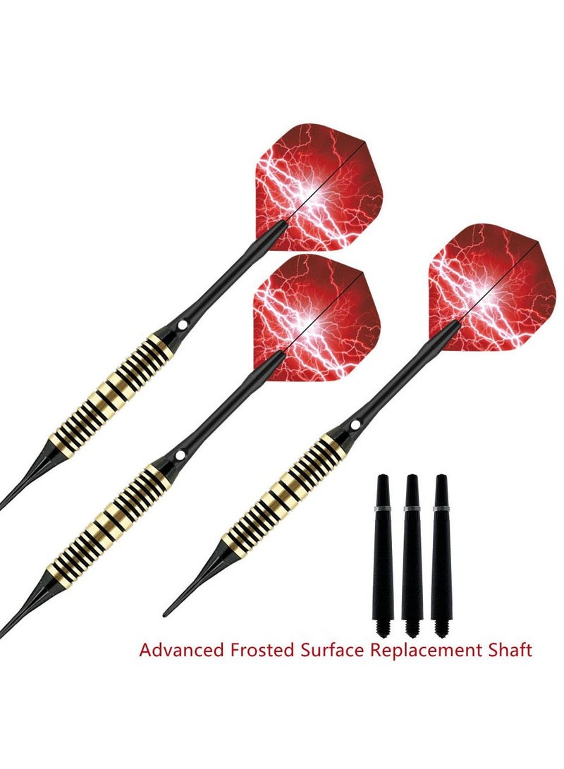 3Pcs/Set Professional Aluminium Alloy Plastic Darts Shaft Tip Flights 20g with Box 14.5*4.8*2cm