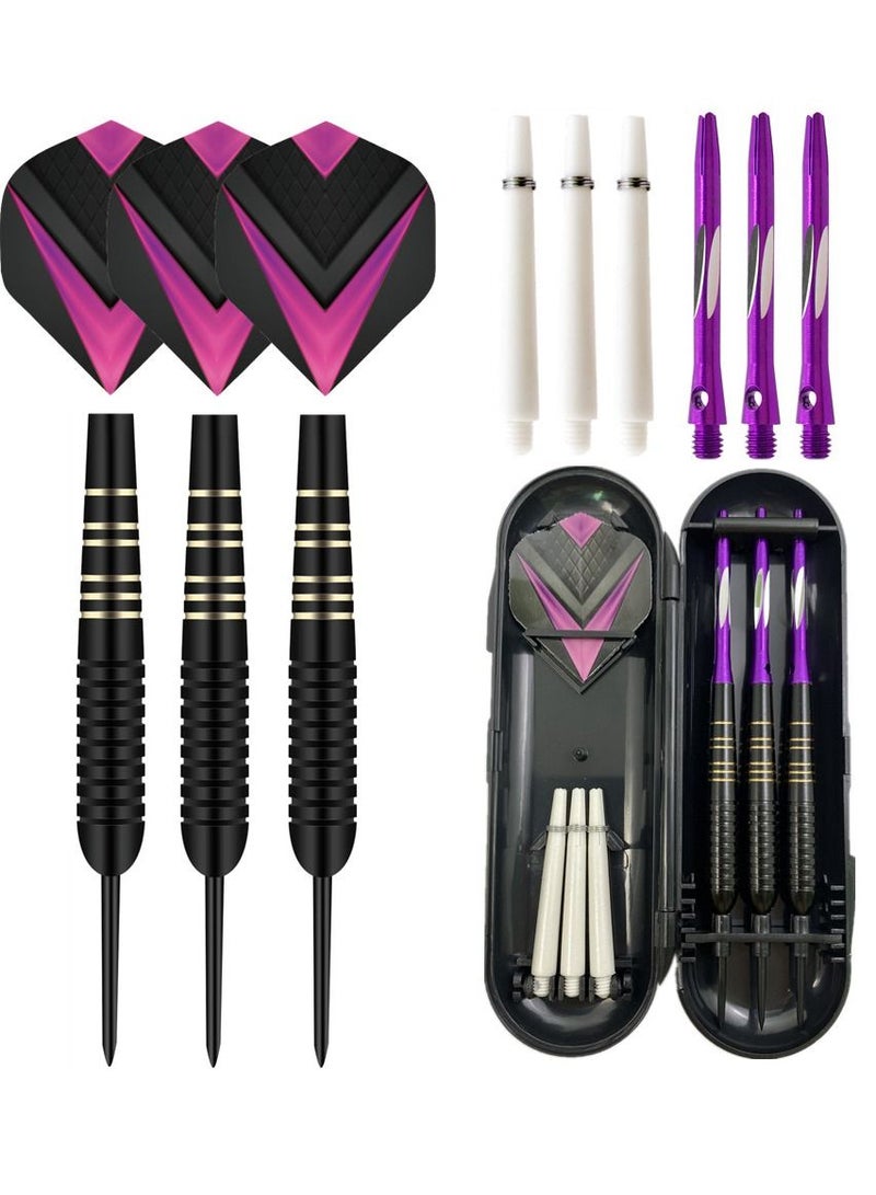 Professional Aluminium Alloy Plastic Darts Shaft Tip Flights with Box 14.5*4.8*2cm