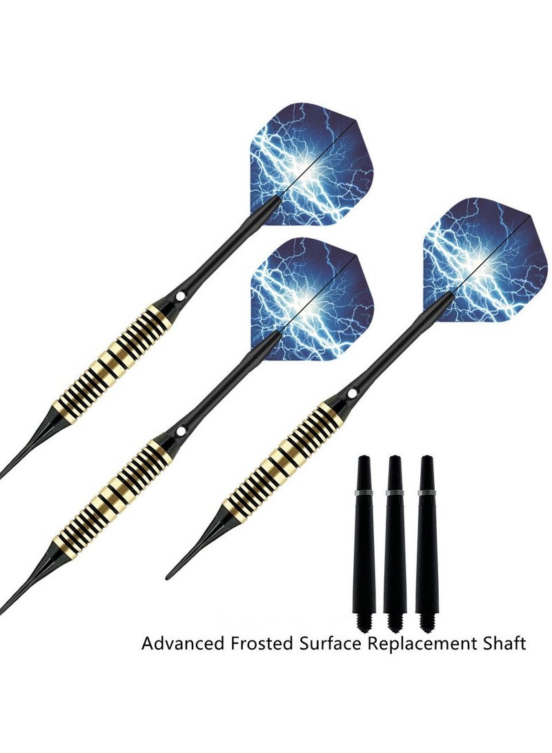 3Pcs/Set Professional Aluminium Alloy Plastic Darts Shaft Tip Flights 20g with Box 14.5*4.8*2cm