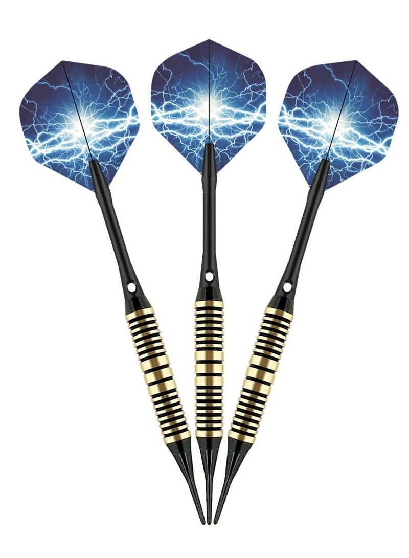 3Pcs/Set Professional Aluminium Alloy Plastic Darts Shaft Tip Flights 20g with Box 14.5*4.8*2cm