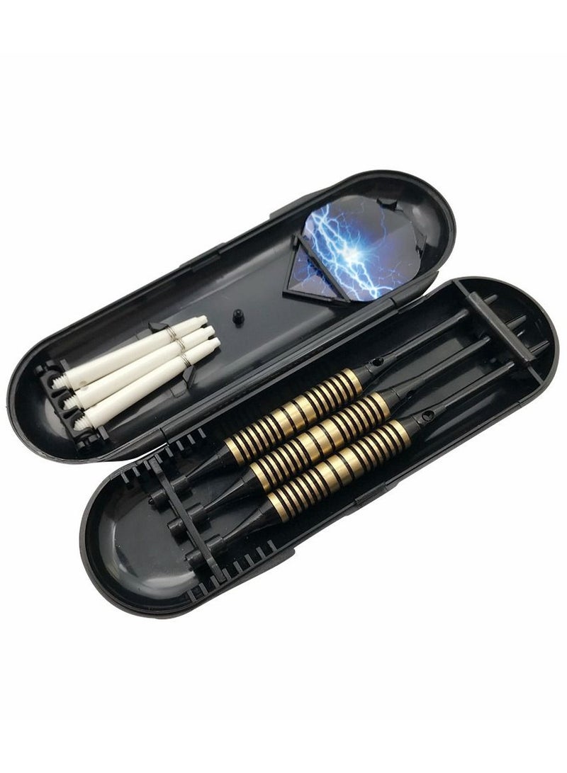 3Pcs/Set Professional Aluminium Alloy Plastic Darts Shaft Tip Flights 20g with Box 14.5*4.8*2cm