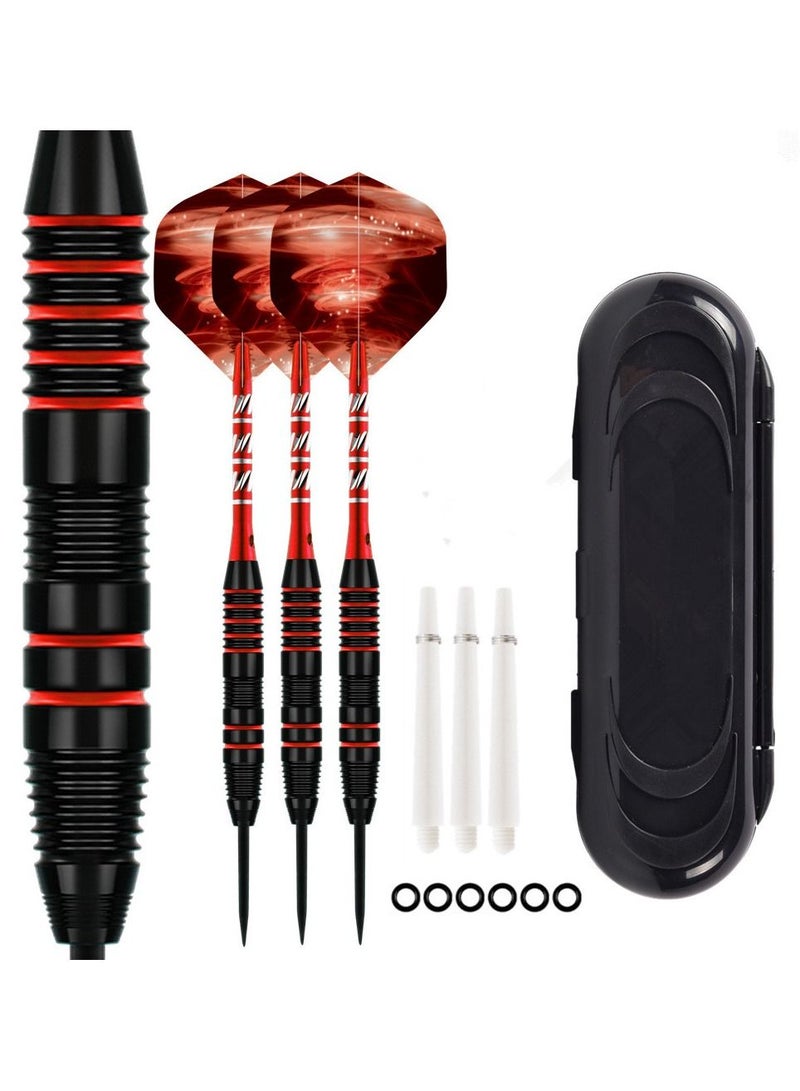 3Pcs/Set Professional Aluminium Alloy Plastic Darts Shaft Tip Flights 22g with Box 14.5*4.8*2cm