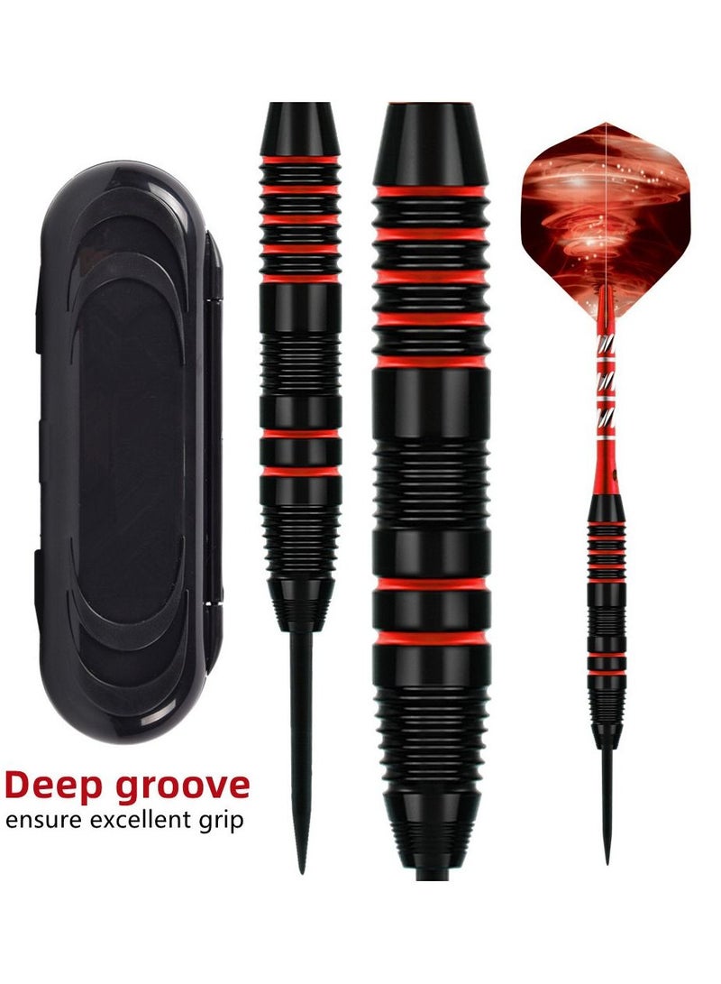 3Pcs/Set Professional Aluminium Alloy Plastic Darts Shaft Tip Flights 22g with Box 14.5*4.8*2cm