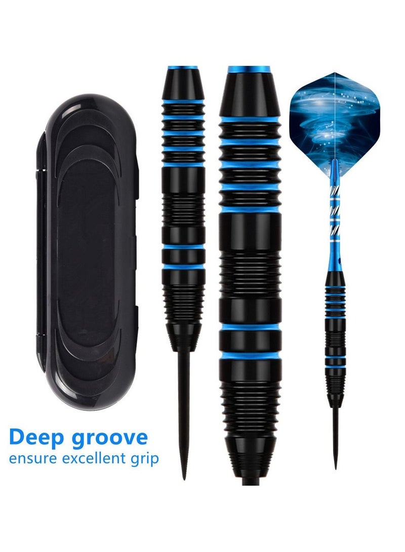 3Pcs/Set Professional Aluminium Alloy Plastic Darts Shaft Tip Flights 23g with Box 14.5*4.8*2cm