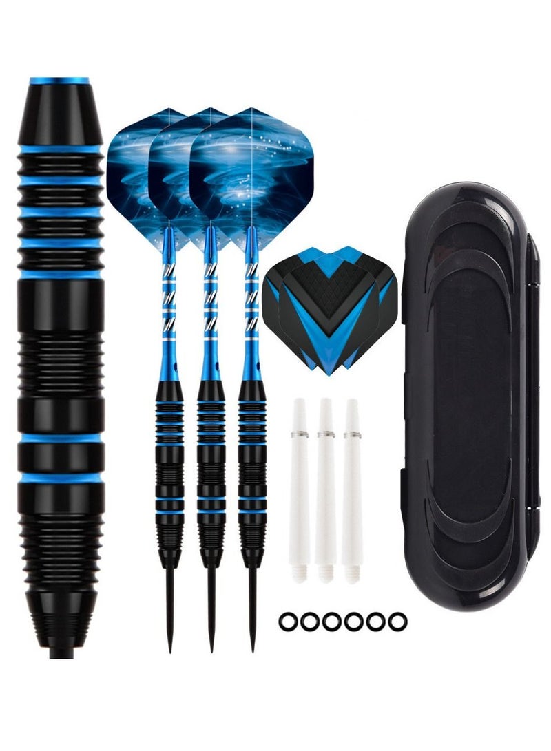 3Pcs/Set Professional Aluminium Alloy Plastic Darts Shaft Tip Flights 23g with Box 14.5*4.8*2cm