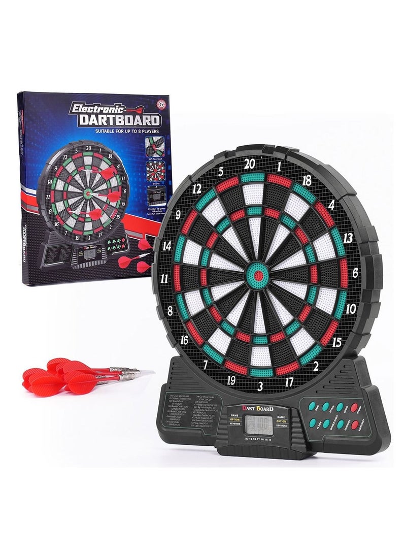 Electronic Automatic Scoring 12 inch Dart Board Set with Music and Sound Reminding LCD Digital Scoring