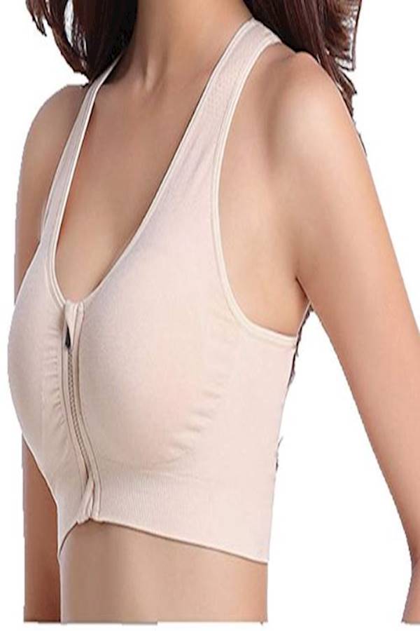 Zip Front Sports Bra