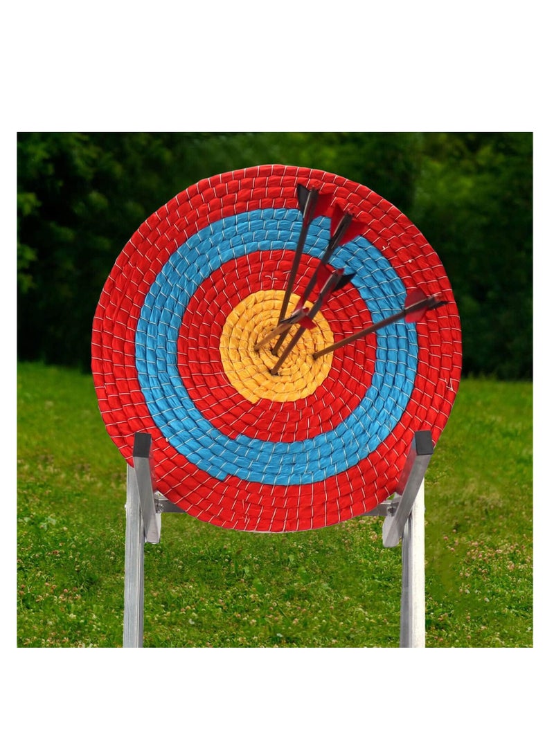 Traditional Solid Straw Round Archery Target Shooting Bow Coloured Rope Target Face Three Layer for Shooting Practice