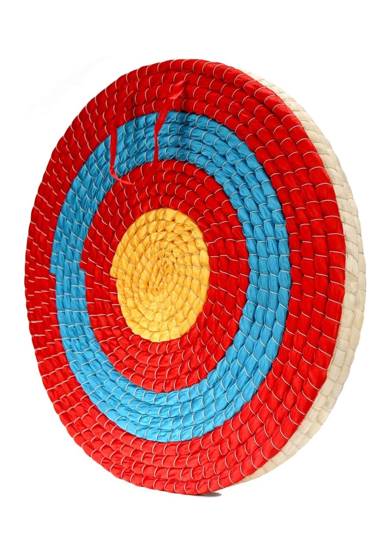 Traditional Solid Straw Round Archery Target Shooting Bow Coloured Rope Target Face Three Layer for Shooting Practice