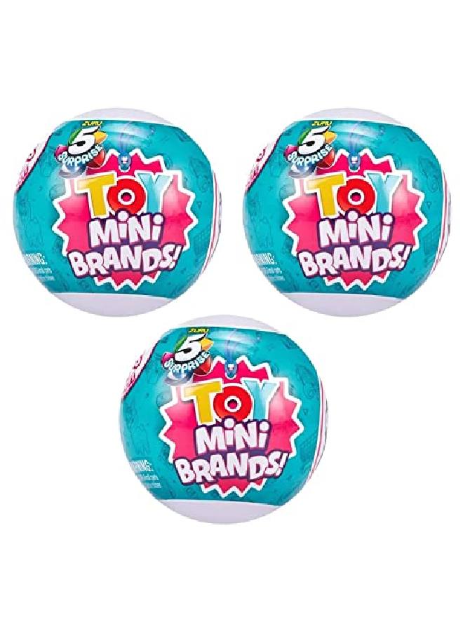 Rpise Toys Mystery Capsule Real Miniature Brands Collectible Toy (3 Pack) By Zuru Series 3