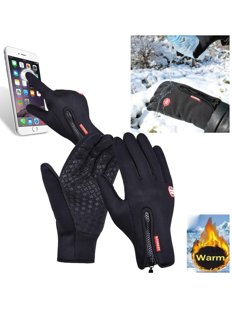 Winter Touch Screen Warm Gloves for Cycling Amazing Thermal Premium Windproof Outdoor Sports Bike Glove Bicycle Padded