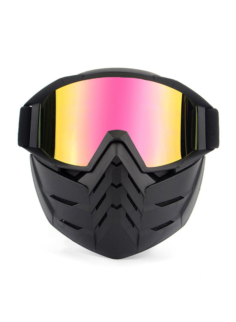 Open Face Detachable Goggle Helmet 262grams