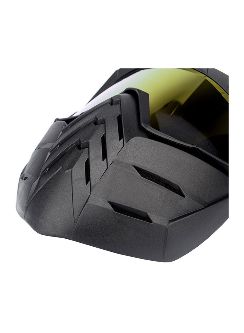 Open Face Detachable Goggle Helmet 262grams