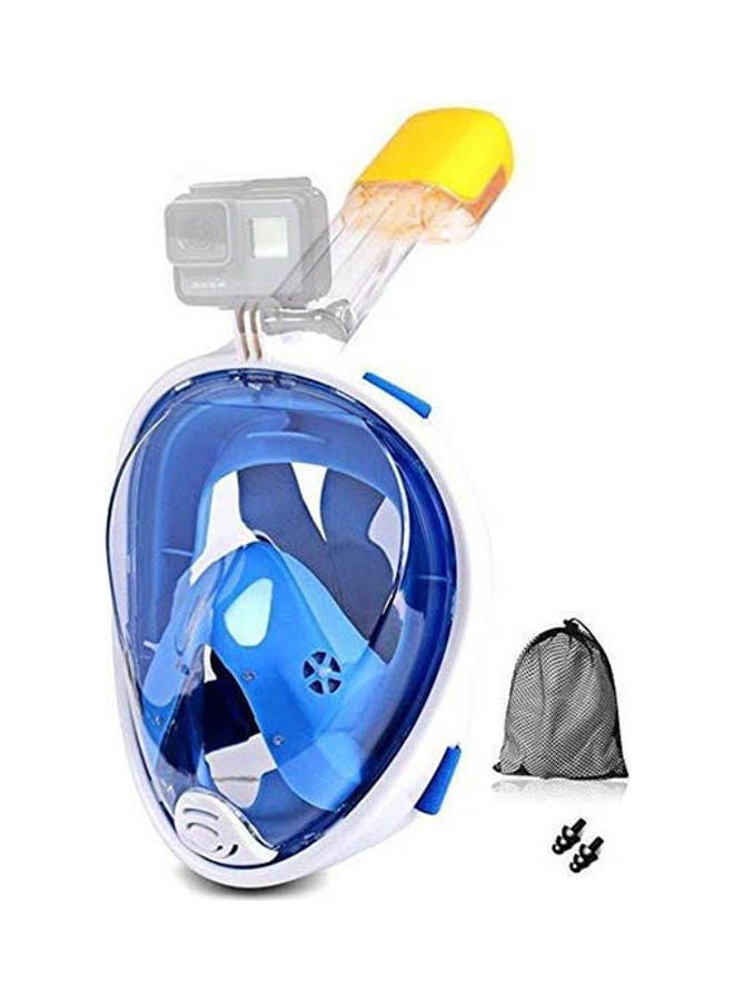 180 Degrees Panoramic View Free Set Scuba Diving Mask Breathing Detachable Dry Full Face Snorkeling Mask Anti Fog & Leak