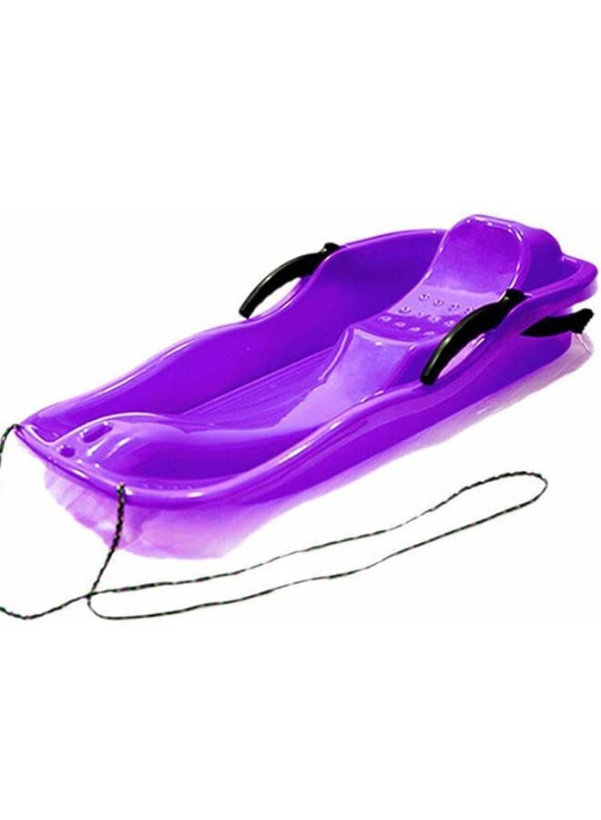 Outdoor Sports Plastic Skiing Boards Sand Board Snowboard With Rope (Purple)