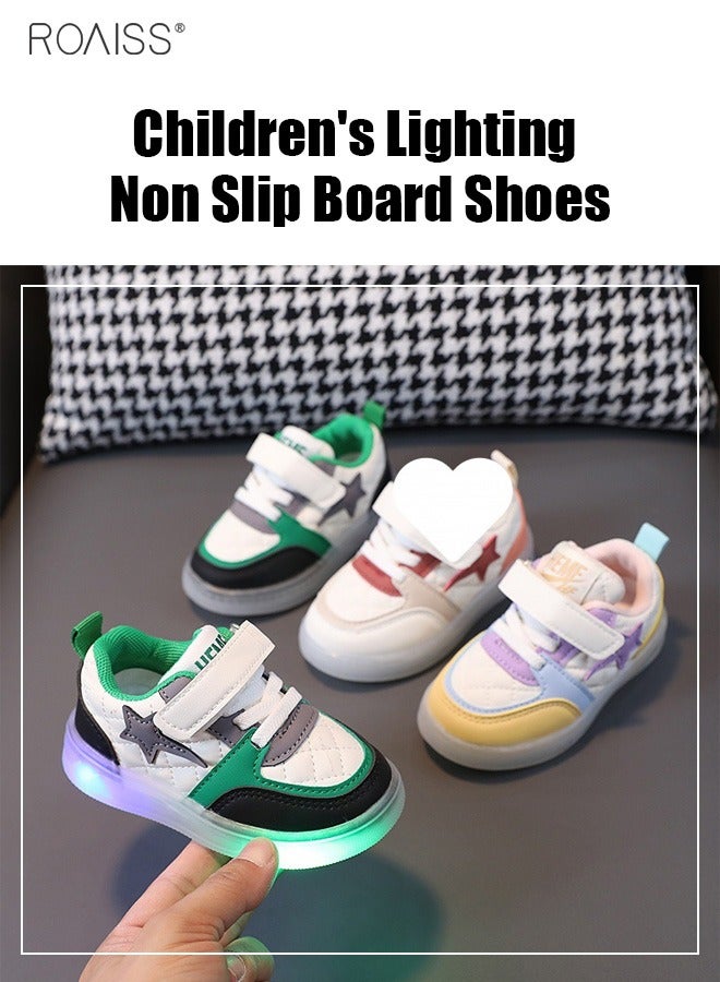 Boys and Girls' Fashionable Sports Shoes Lighting Toddler Walking Shoes Wearing Children's Shoes in Multiple Occasion