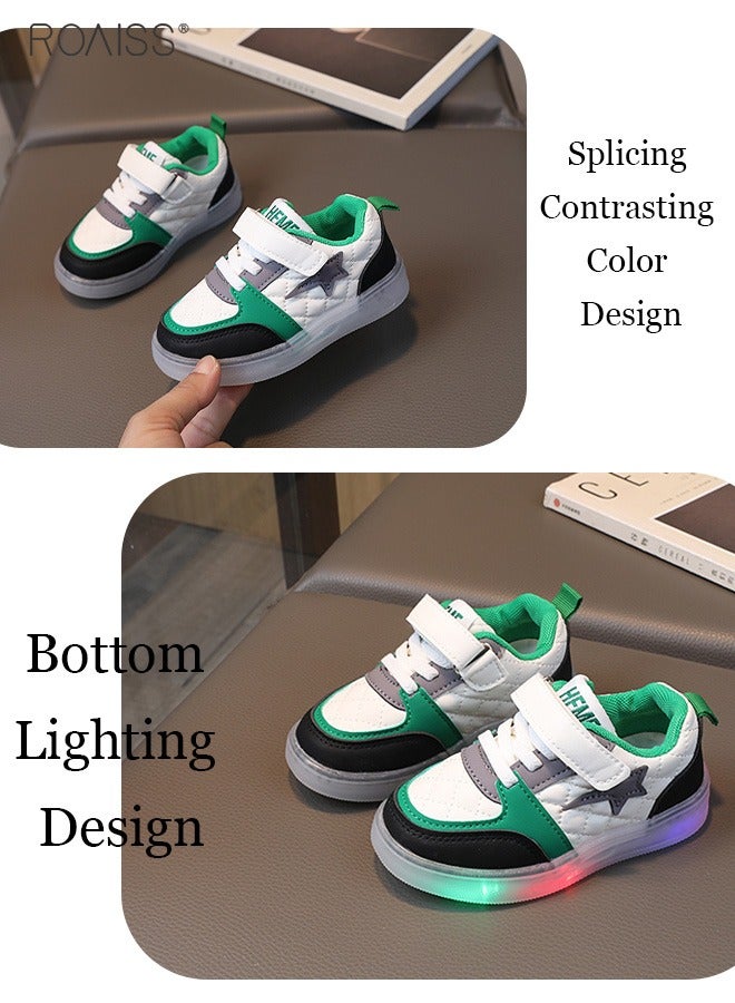 Boys and Girls' Fashionable Sports Shoes Lighting Toddler Walking Shoes Wearing Children's Shoes in Multiple Occasion