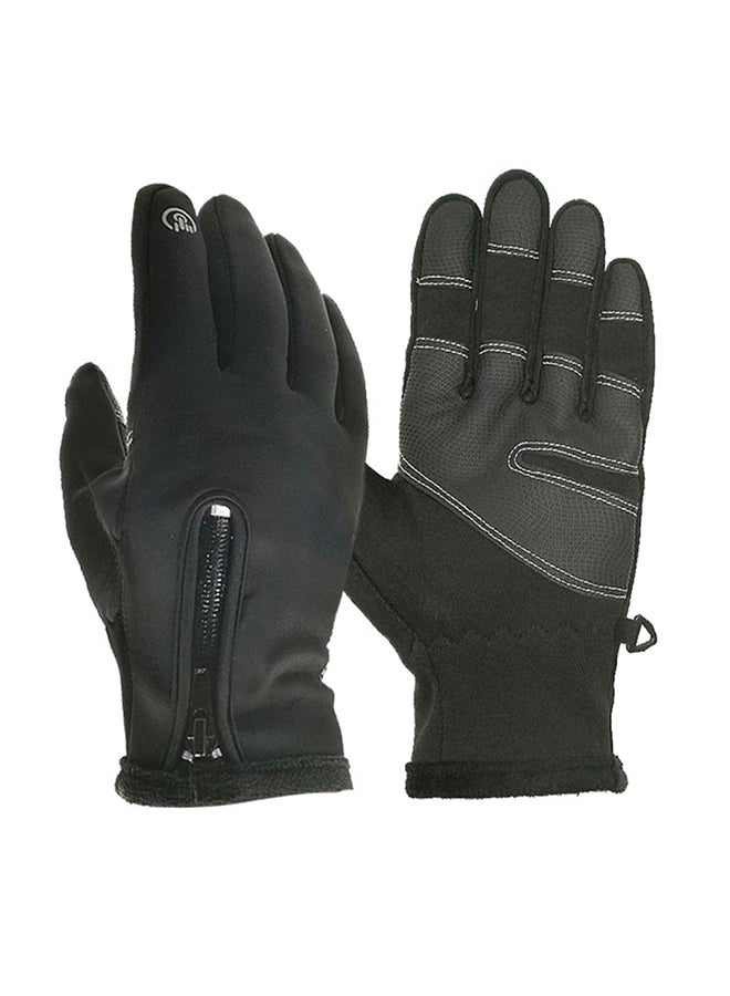 Winter Thermal Waterproof And Windproof Touched Screen Zipper Sports Gloves 20.0x15.0x7.0cm