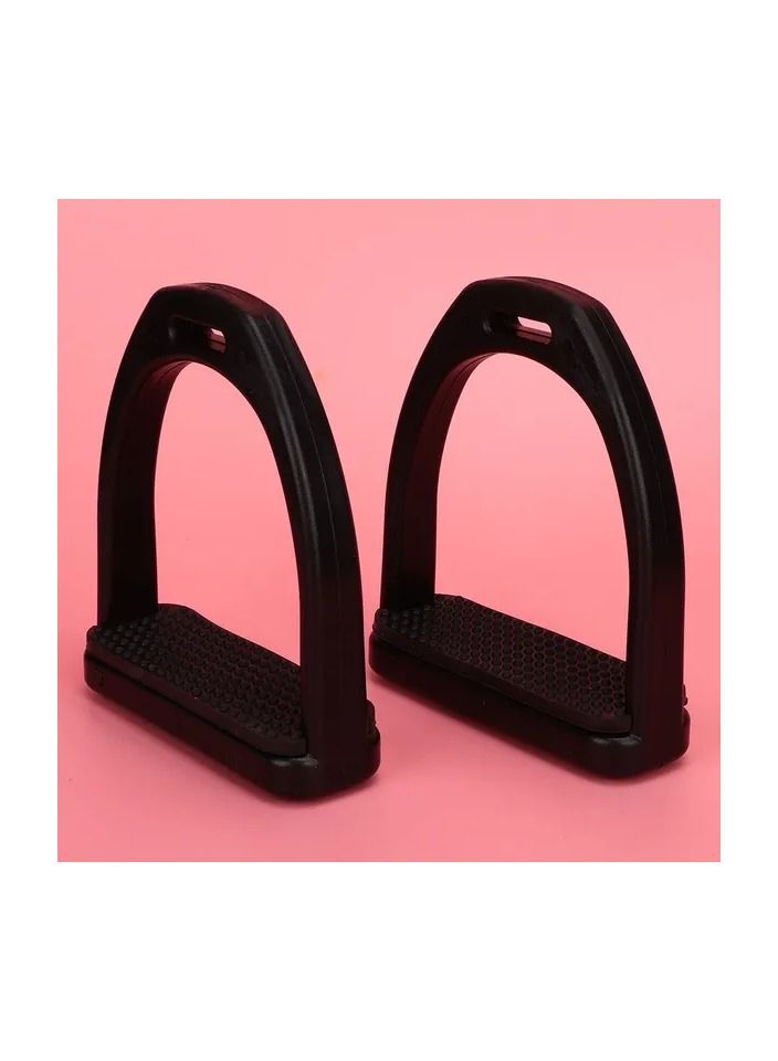 1-Pair Horse Stirrup,High Strength Plastics Stirrups,Safety Horse Riding Stirrup,Non-Slip Equestrian Stirrups For Saddle,Size S