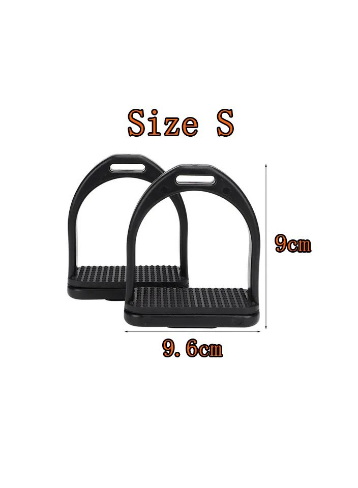 1-Pair Horse Stirrup,High Strength Plastics Stirrups,Safety Horse Riding Stirrup,Non-Slip Equestrian Stirrups For Saddle,Size S