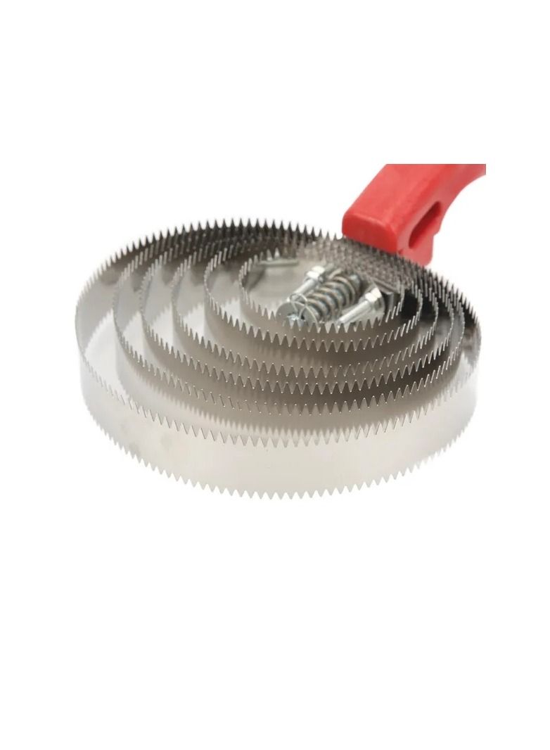 1-Piece Horse Curry Combs,6 Turns Stainless Steel Spring Curry Horse Comb Brush,Itch Relief Horse Hair Brushes