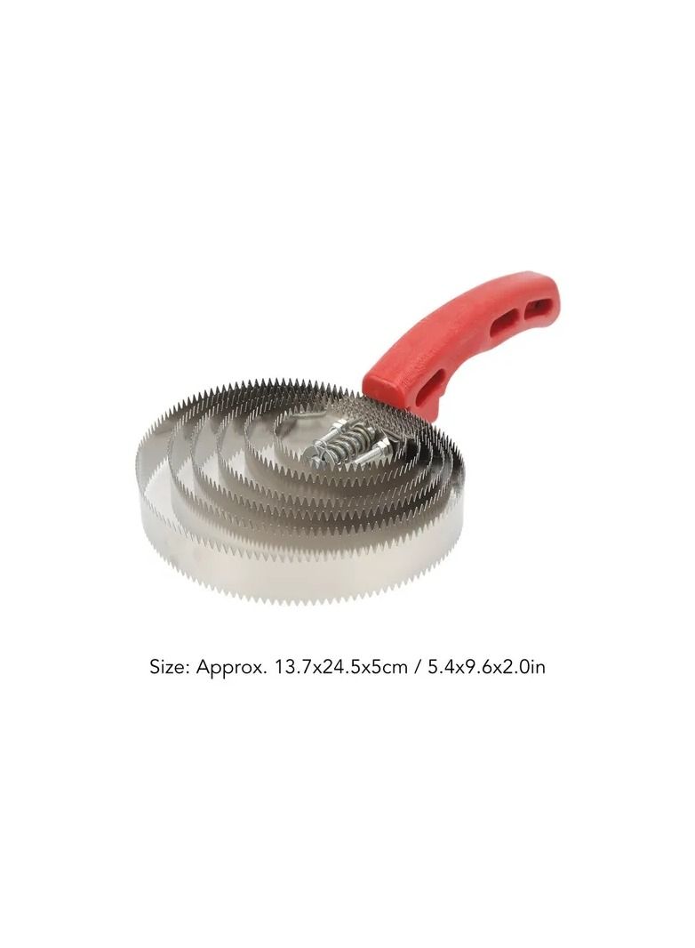 1-Piece Horse Curry Combs,6 Turns Stainless Steel Spring Curry Horse Comb Brush,Itch Relief Horse Hair Brushes