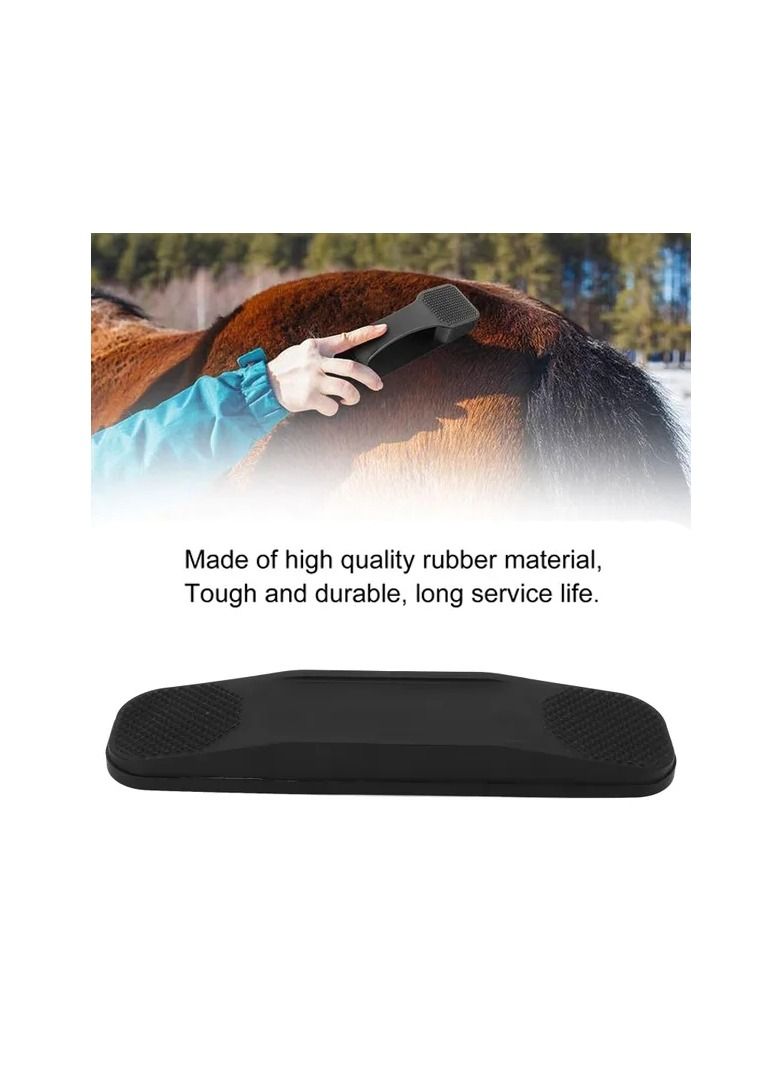 1-Piece Professional Rubber Horse Hair Brush Tool,Removal Hair Comb Massage Brush for Horse,Horse Grooming Sweat Brush Cleaning Kit