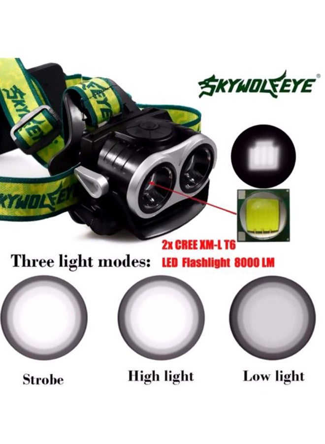 3-Mode Q5 1000Lumens LED Zoomable Headlamp Aaa Head Torch Light Lamp