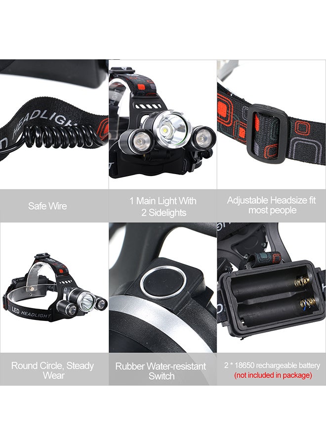 USB Rechargeable Head LED Flashlight 12x9.70x11cm