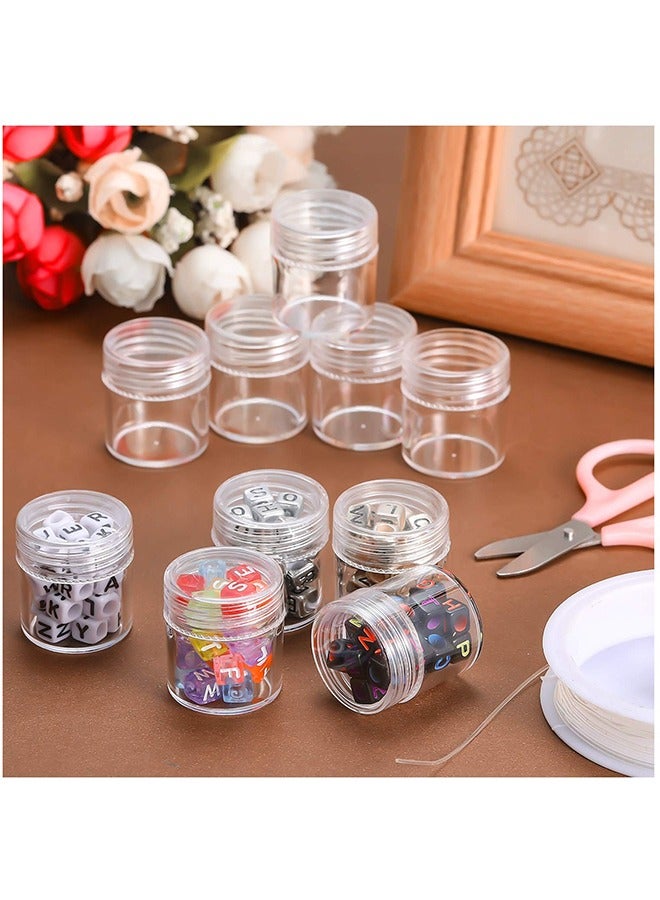 Pack Of 30 Clear Plastic Bead Storage Containers Set