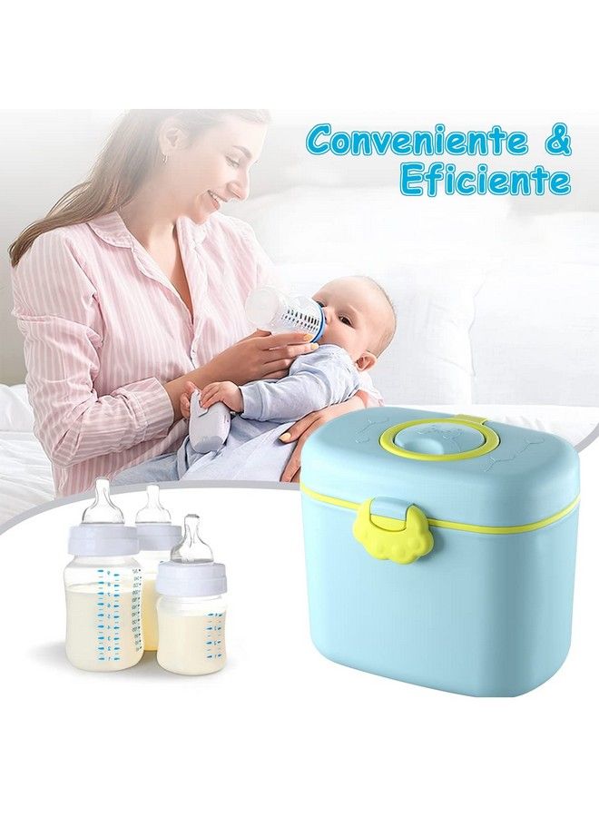 350G Baby Formula Dispenser With Scoop And Leveller Foodgrade Pp Double Layer Anti Leak Milk Powder Dispenser Container Baby Snack Storage Container For Outdoor Travel Home Bpa Free