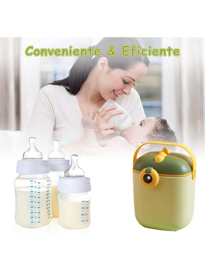 300G Baby Formula Dispenser With Scoop And Leveller Foodgrade Pp Double Layer Anti Leak Milk Powder Dispenser Container Baby Snack Storage Container For Outdoor Travel Home Bpa Free