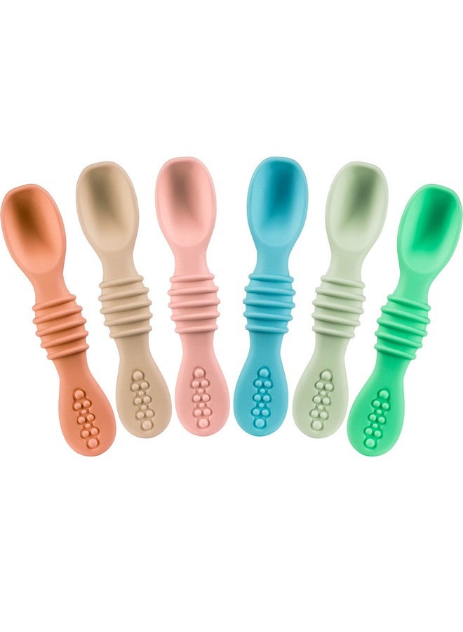 Silicone Baby Spoons First Stage Infant Feeding Spoon For Baby Led Weaning Bpa Lead Phthalate And Plastic Free Great Gift Set