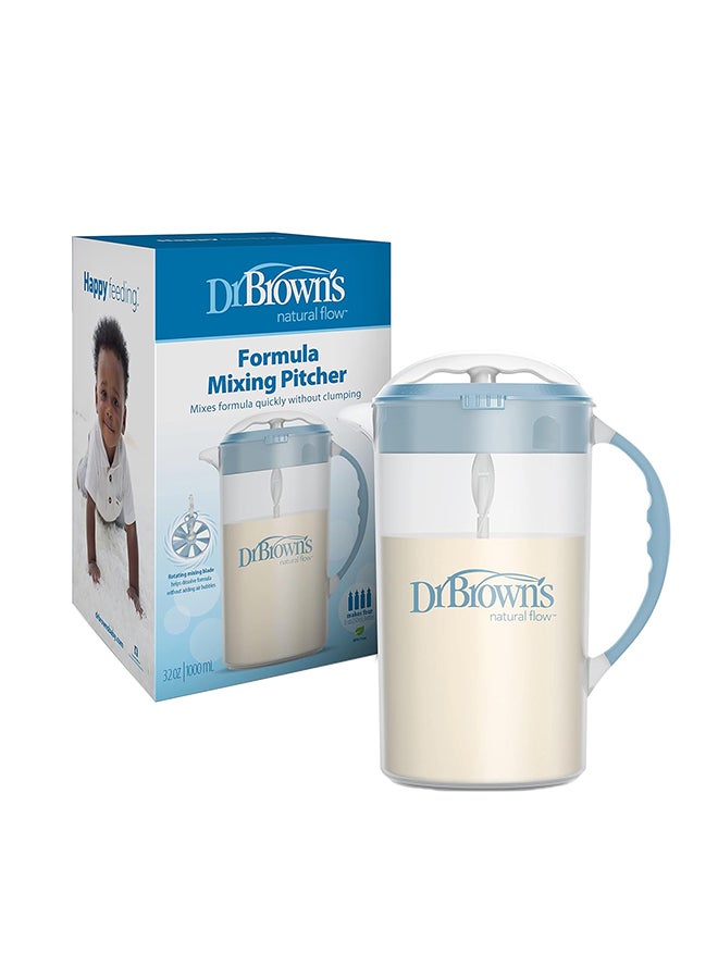 Baby Formula Mixing Pitcher With Adjustable Stopper Locking Lid