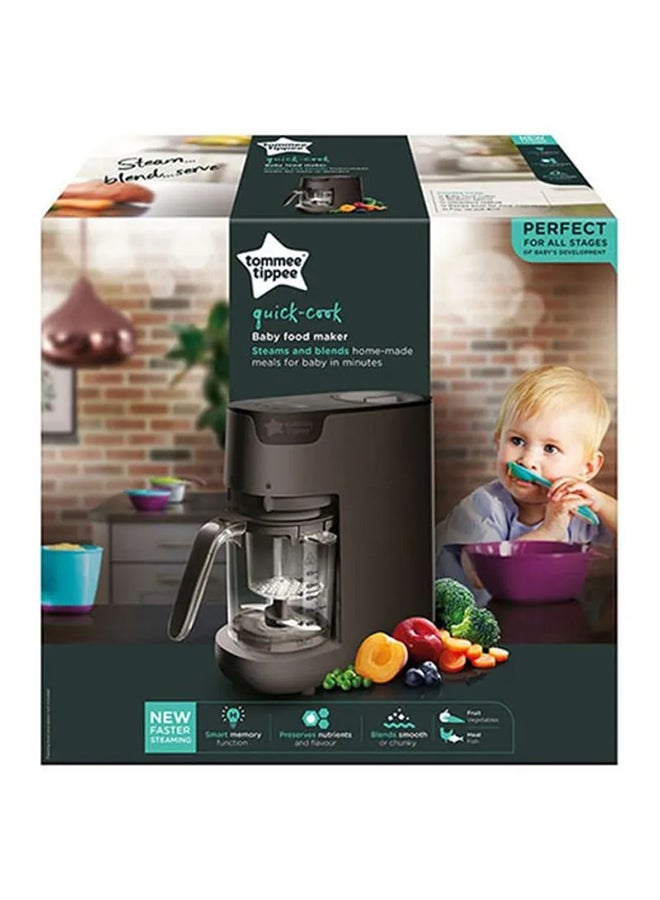 Quick Cook Steamer And Blender Essential Baby Healthy Food Maker - Black