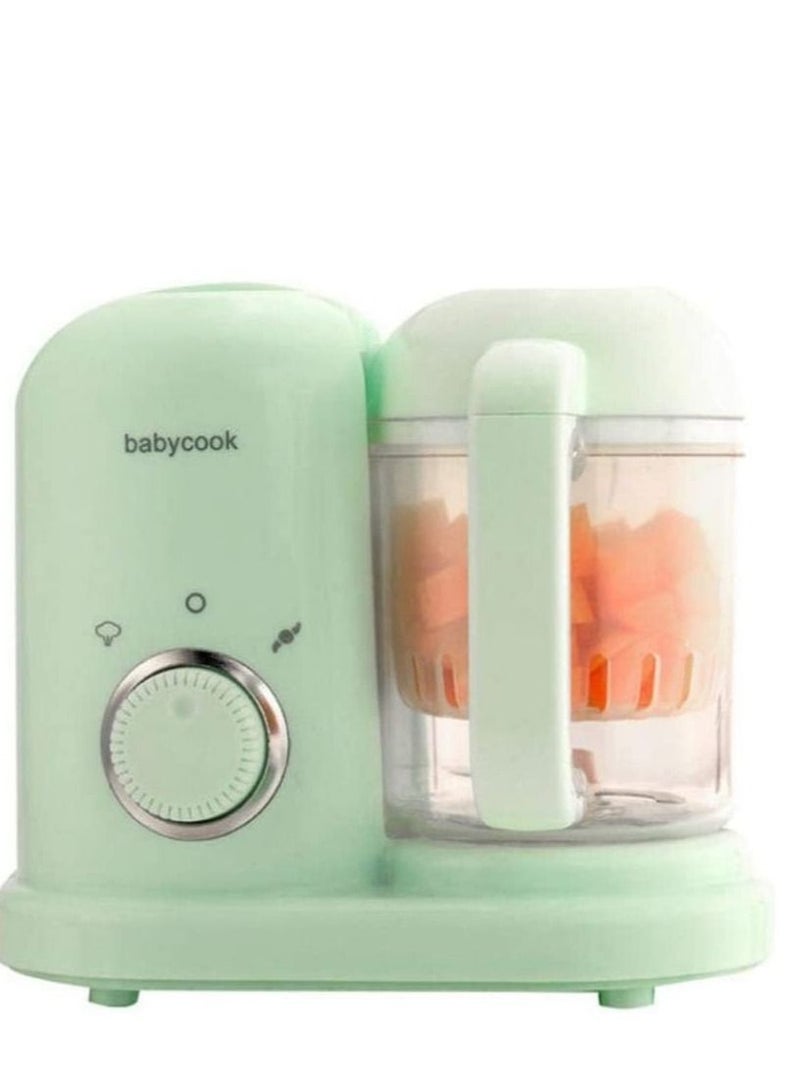 Baby Food Supplement Cooking Mixer With Electric Steamer Blue