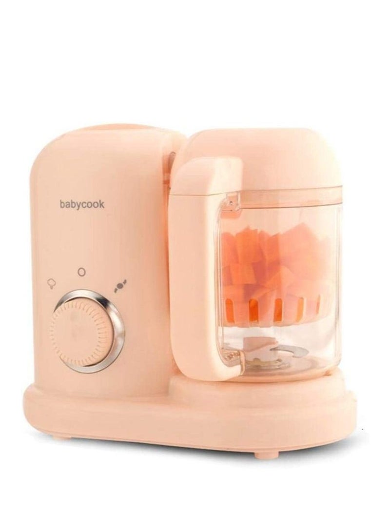 Baby Food Blender Electric Steamer Food Supplement Cooking Mixing  Grinder Cooking Pink