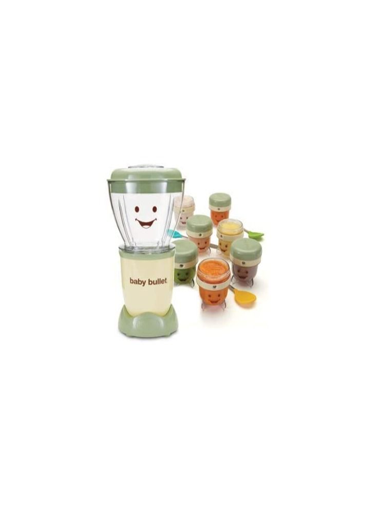 High Speed Blender 200 Watt Baby Bullet Mixer with Nutrient Extractor Smooth Maker 20 PCS Set Baby Bullet Multi Function Color Green