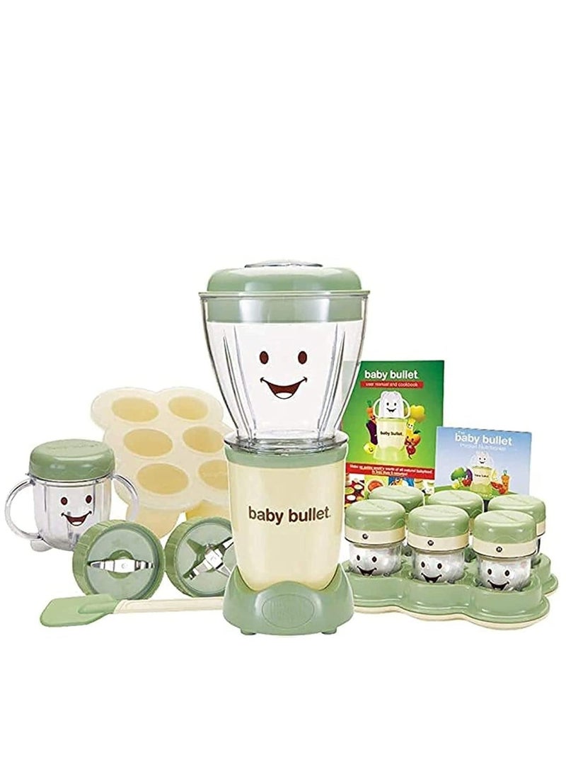 High Speed Blender 200 Watt Baby Bullet Mixer with Nutrient Extractor Smooth Maker 20 PCS Set Baby Bullet Multi Function Color Green